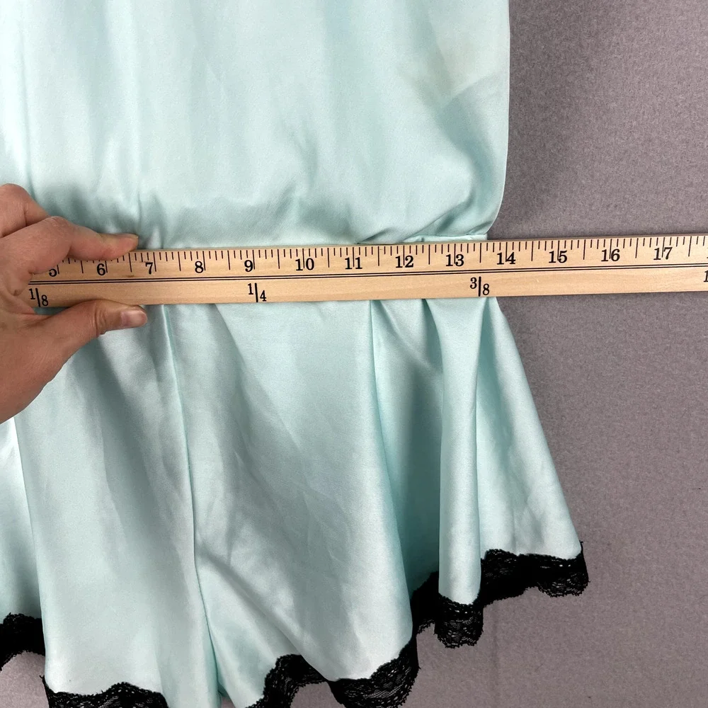 Kate Spade Satin Lingerie Romper Womens Medium Lace‎ Trim Fairy Dainty Delicate